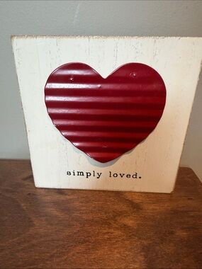 Stratton Home simply loved Sign Shelf Plaque Wall Decor